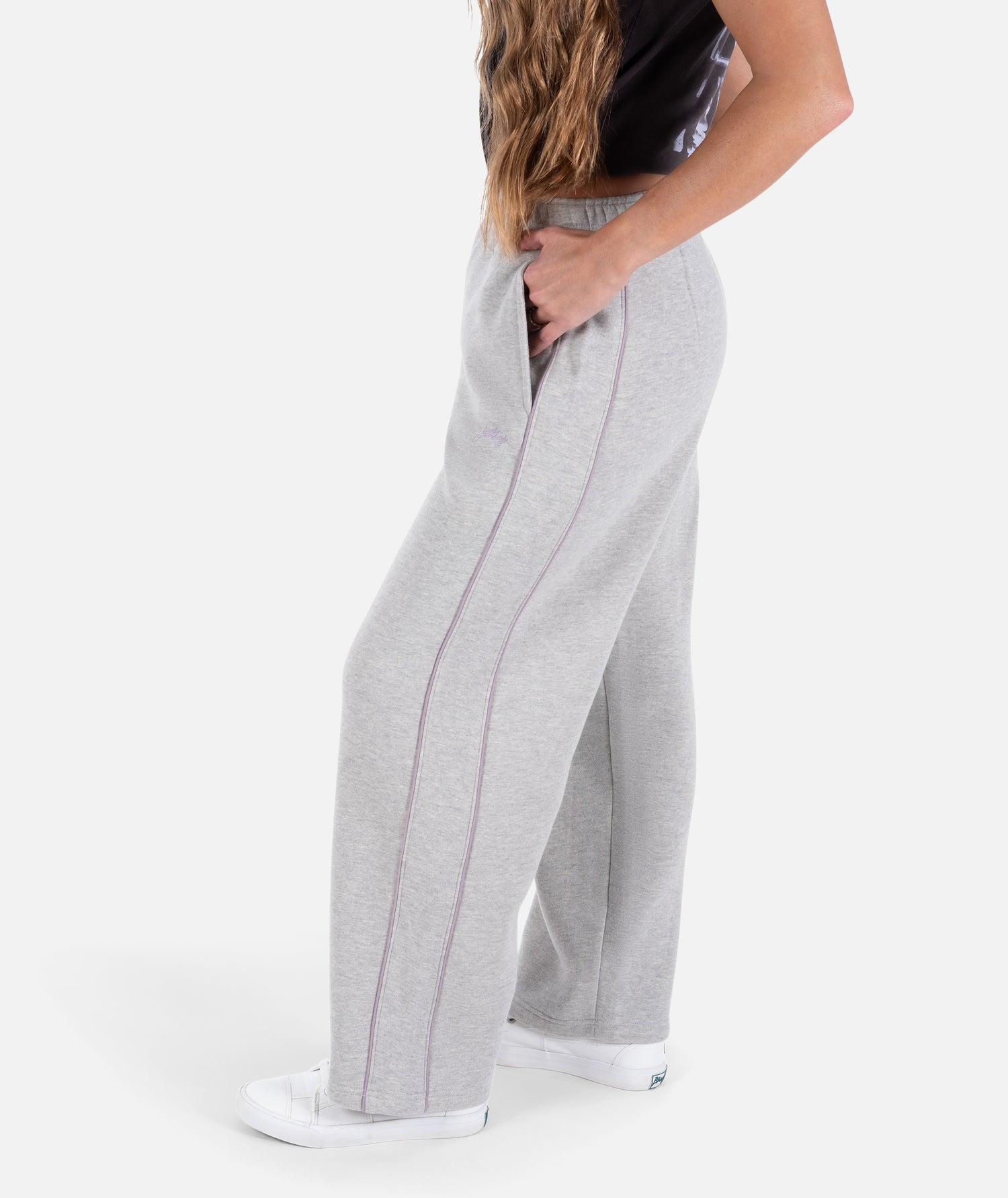 Grace Lounge Pants - Heather Grey - Jetty