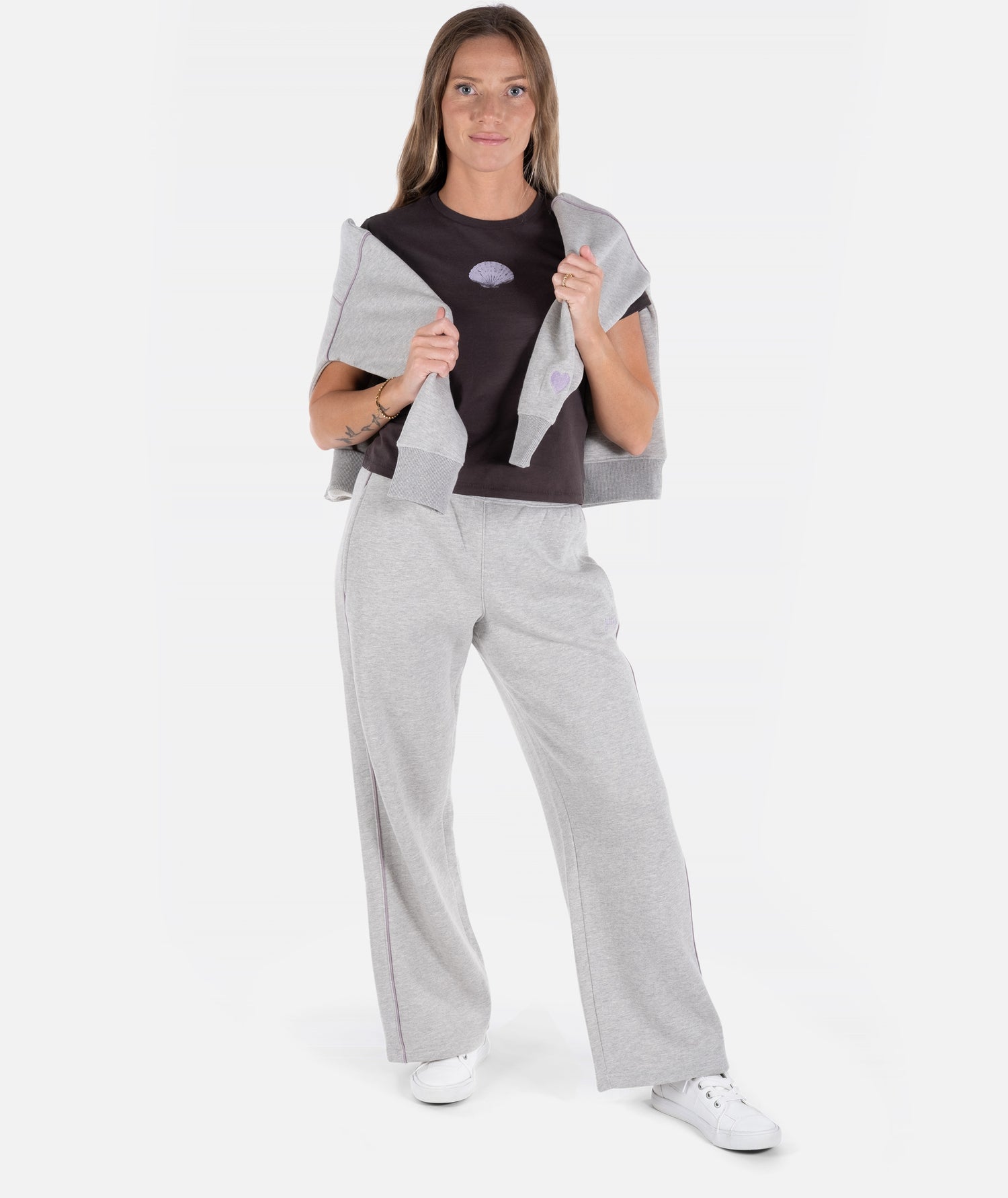 Grace Lounge Pants - Heather Grey - Jetty
