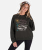 Rose Crewneck Fleece - Green