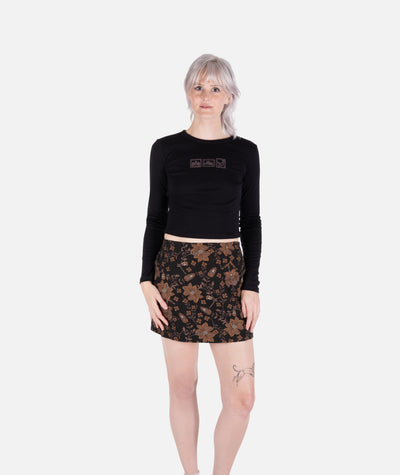 Callie Mini Skirt - Brown