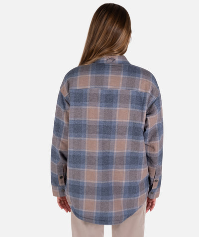 Nivean Lined Flannel Jacket - Brown