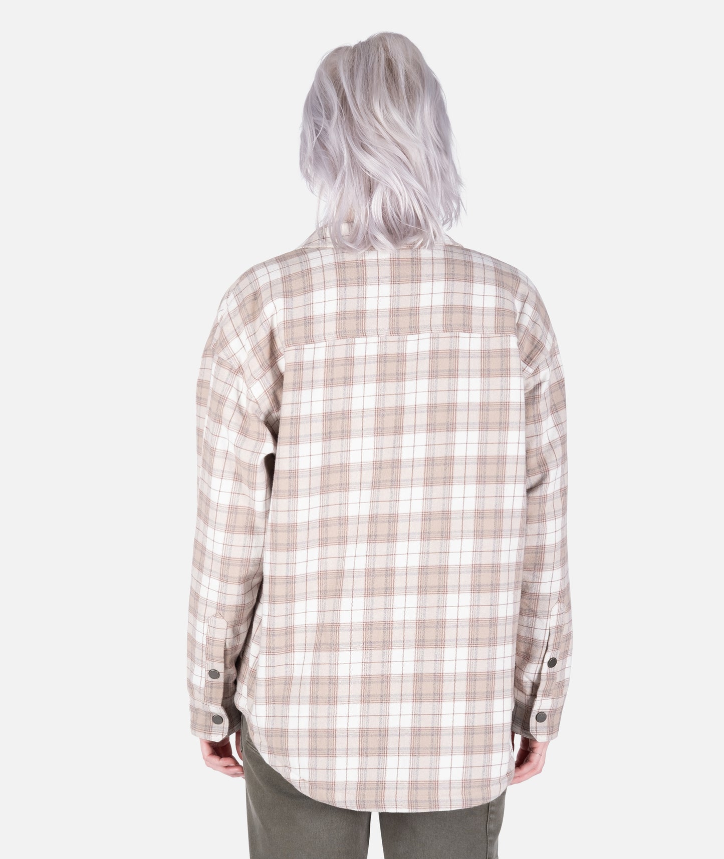 Nivean Lined Flannel Jacket - Ivory
