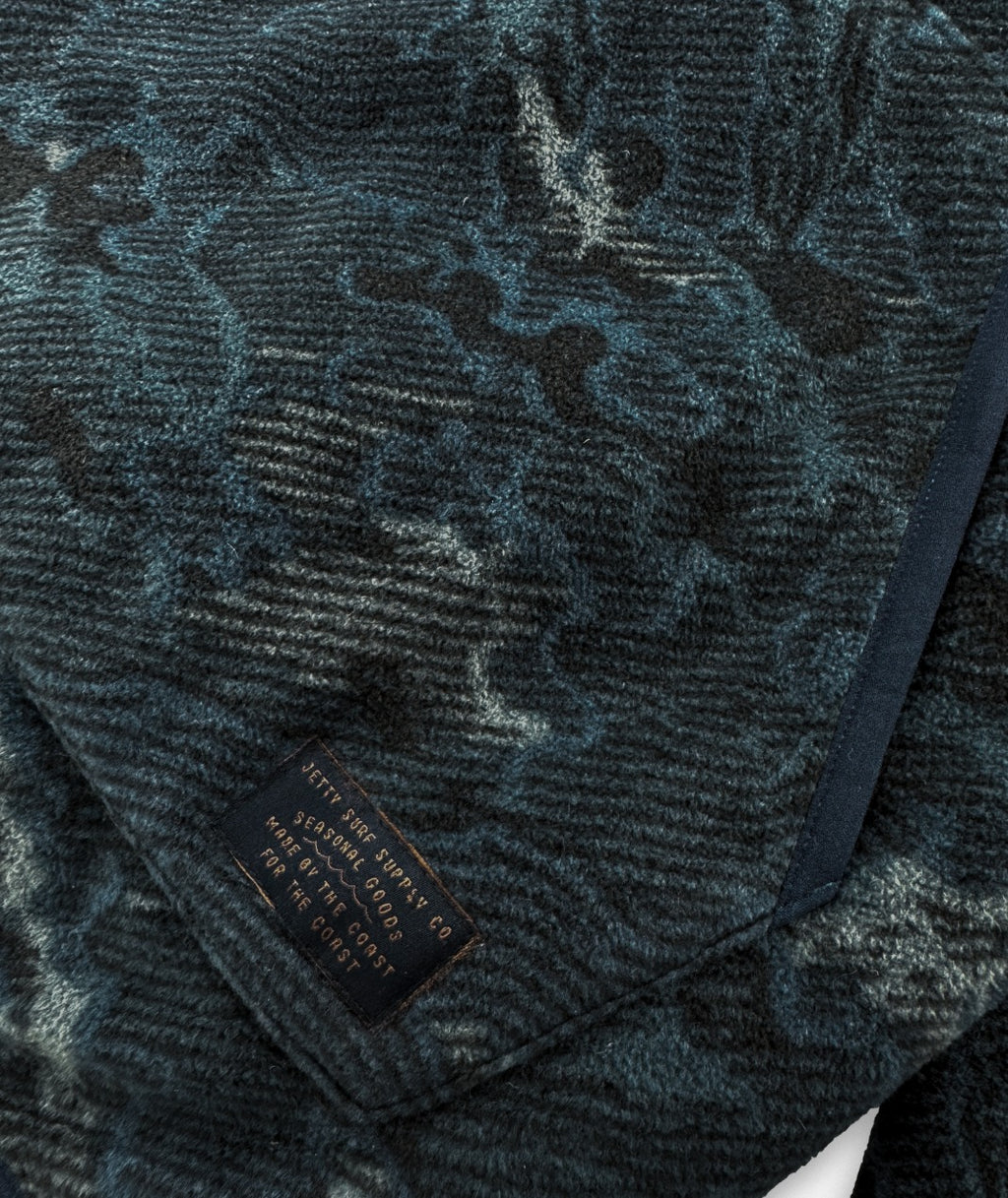 Quintin Fleece Hoodie - Navy - Jetty