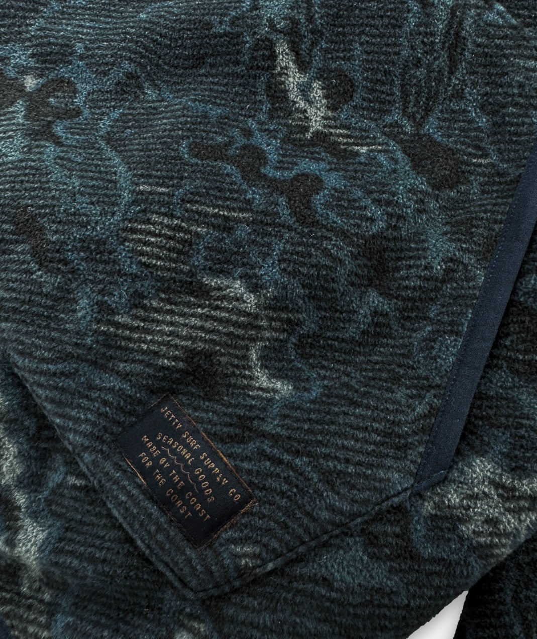 Quintin Fleece Hoodie - Navy - Jetty