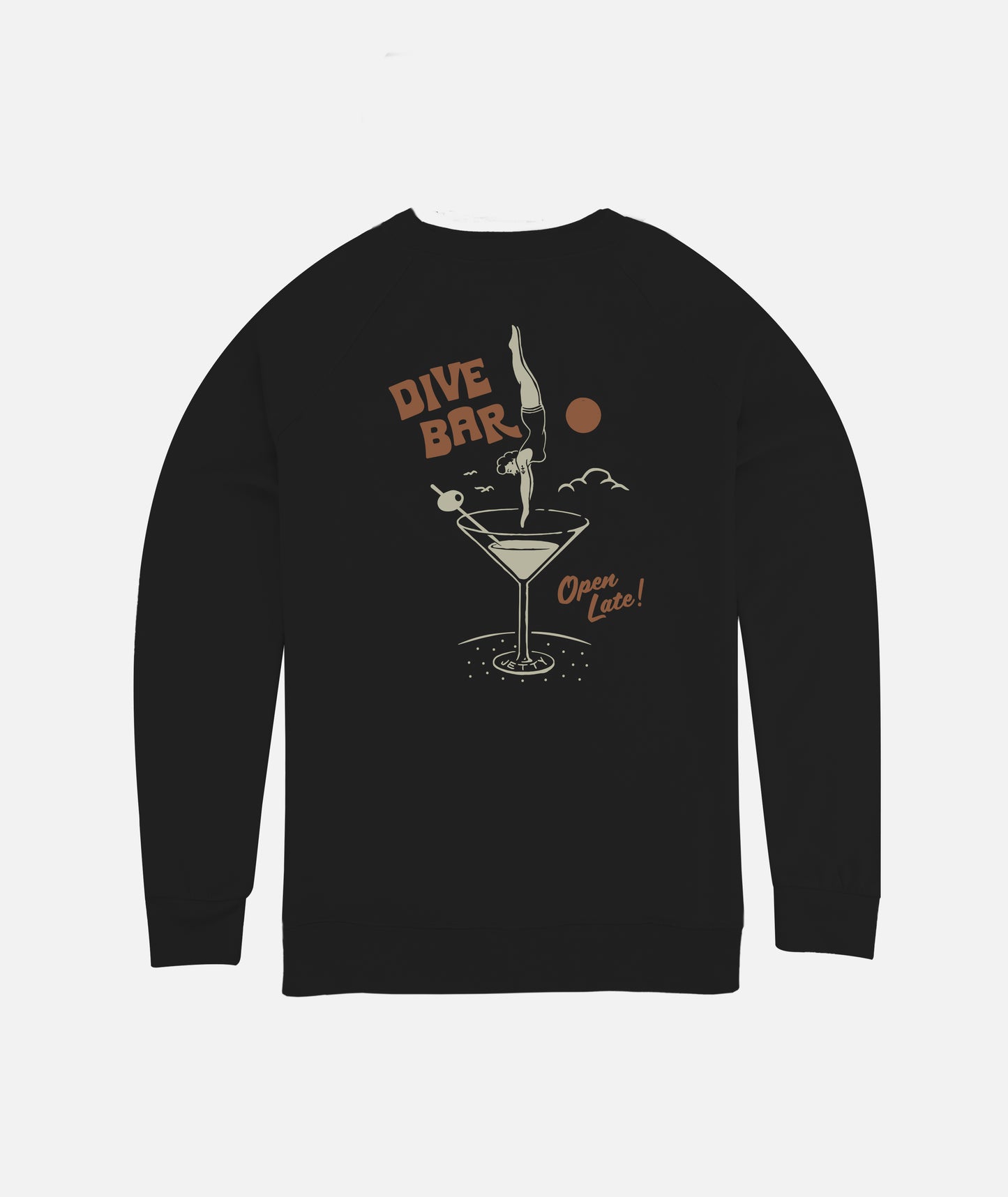 Dive Bar Fleece Crewneck - Black