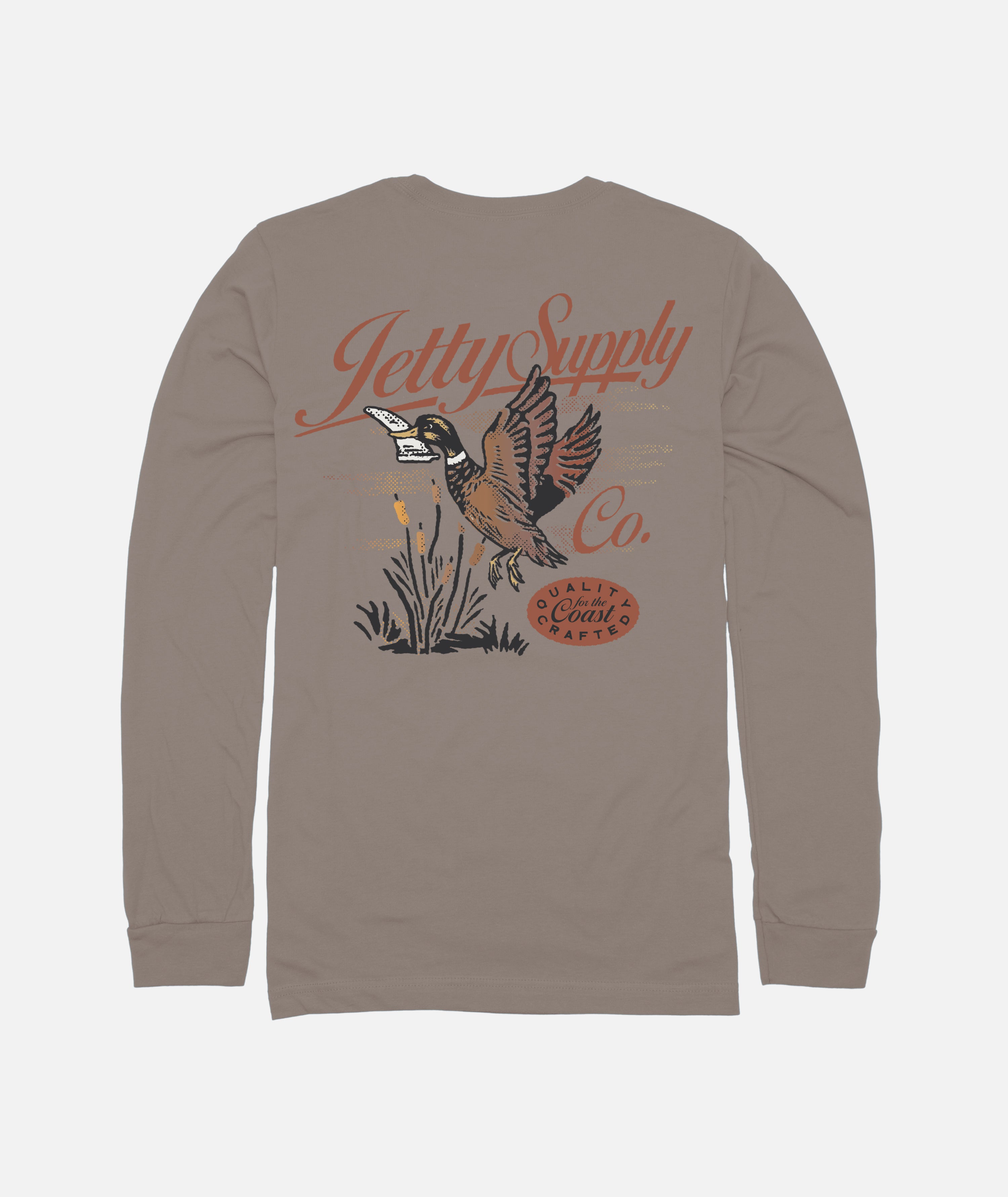 Quack Long Sleeve Tee - Cinder