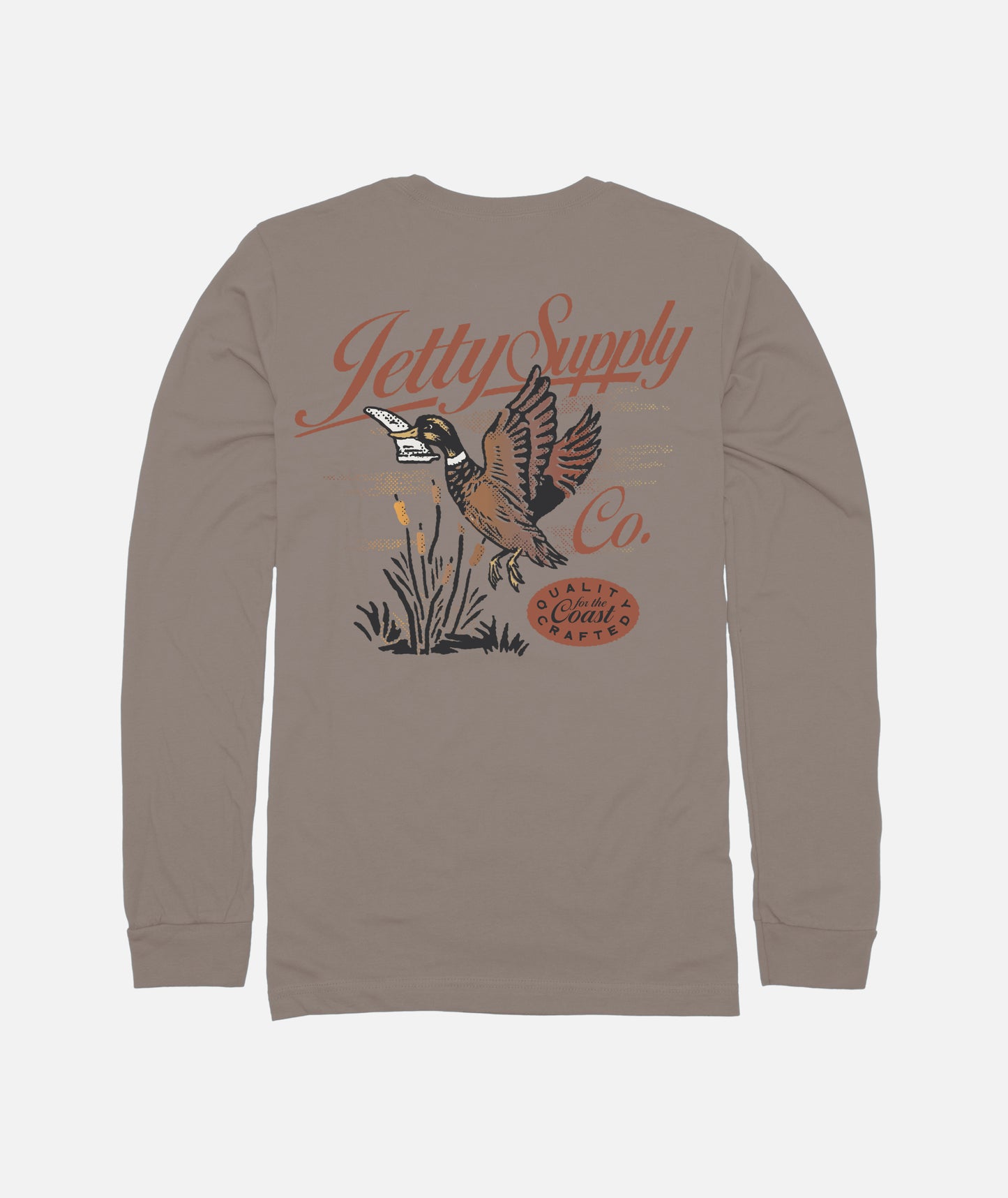 Quack Long Sleeve Tee - Cinder
