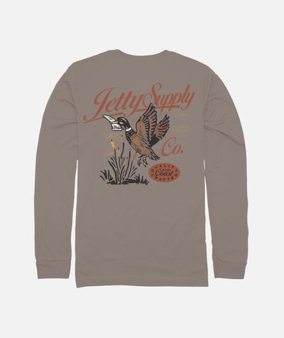 Quack Long Sleeve Tee - Cinder