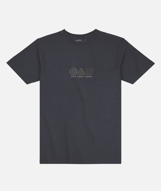 Trifecta Tee - Charcoal