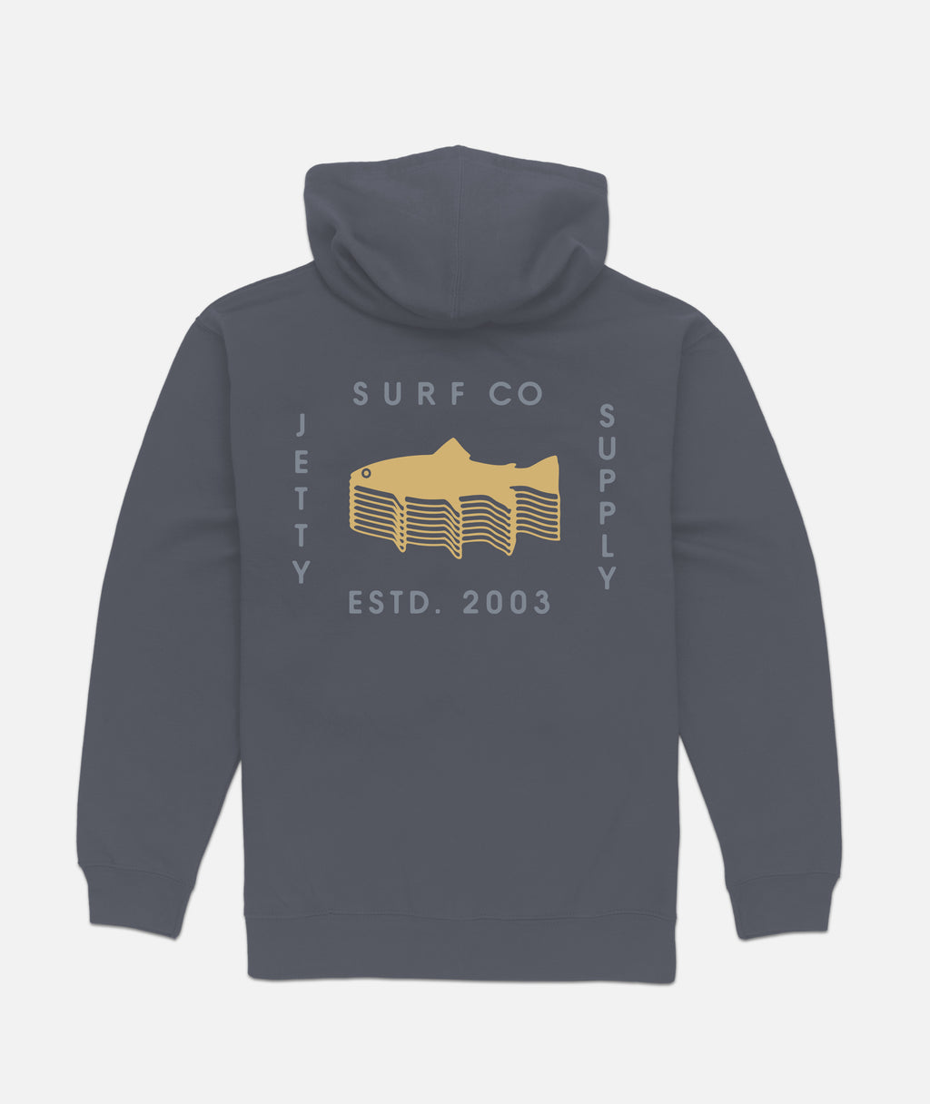 Stacks Hoodie - Indigo