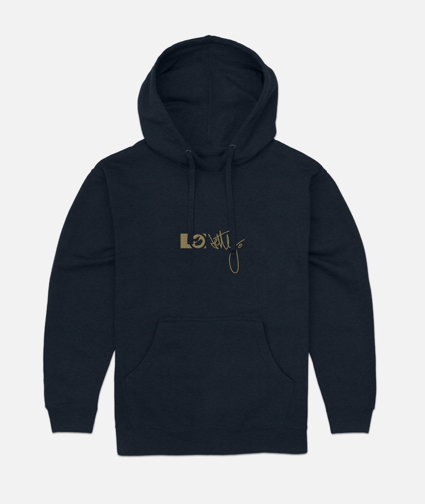 Rock Script Hoodie - Navy