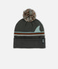 Fin Pom Beanie - Charcoal
