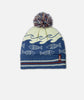 Fisheries Pom Beanie - Blue