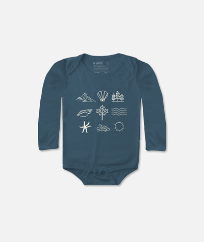 Outdoor Element Bodysuit - Denim