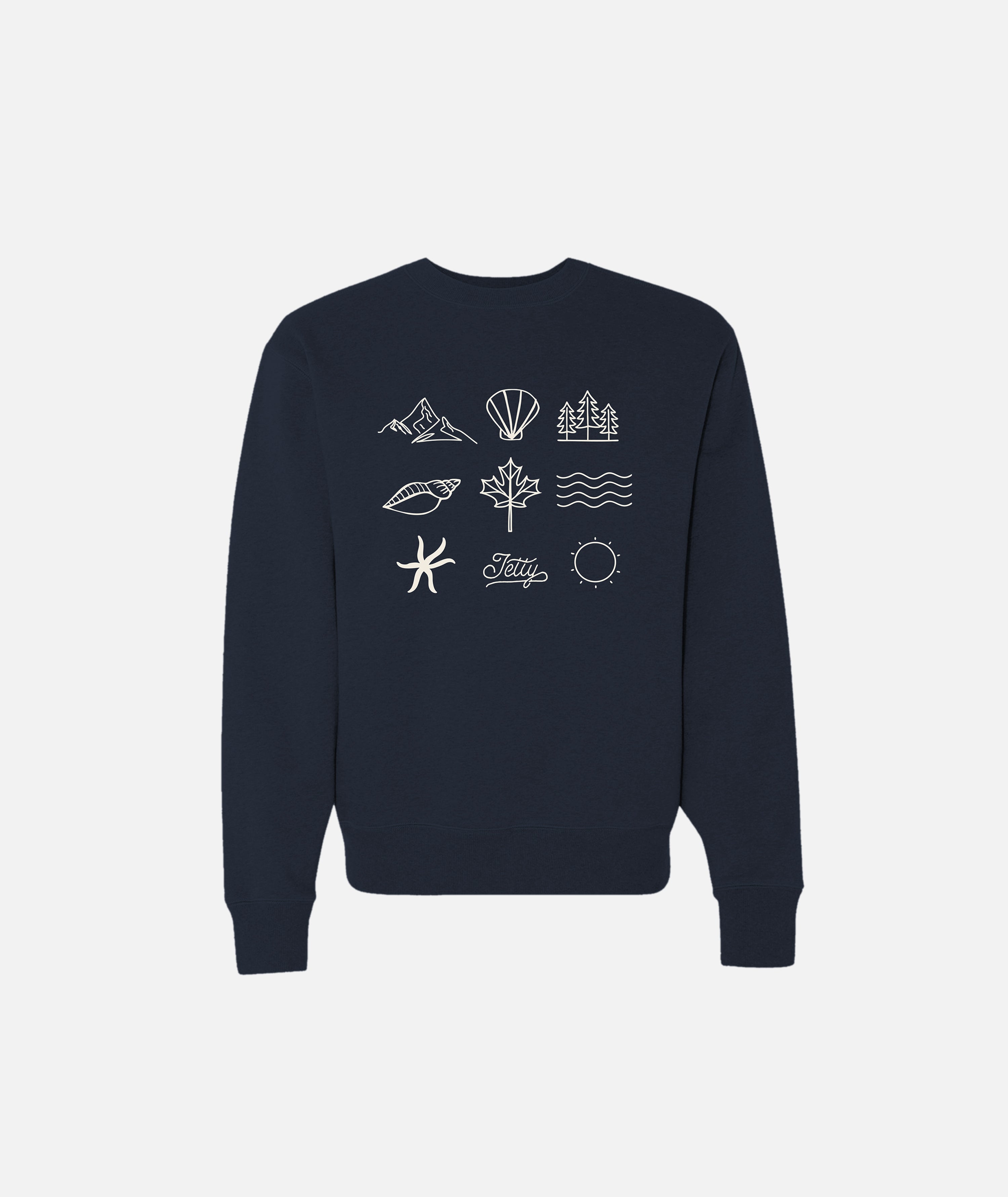 Tot Outdoor Element Crewneck - Navy