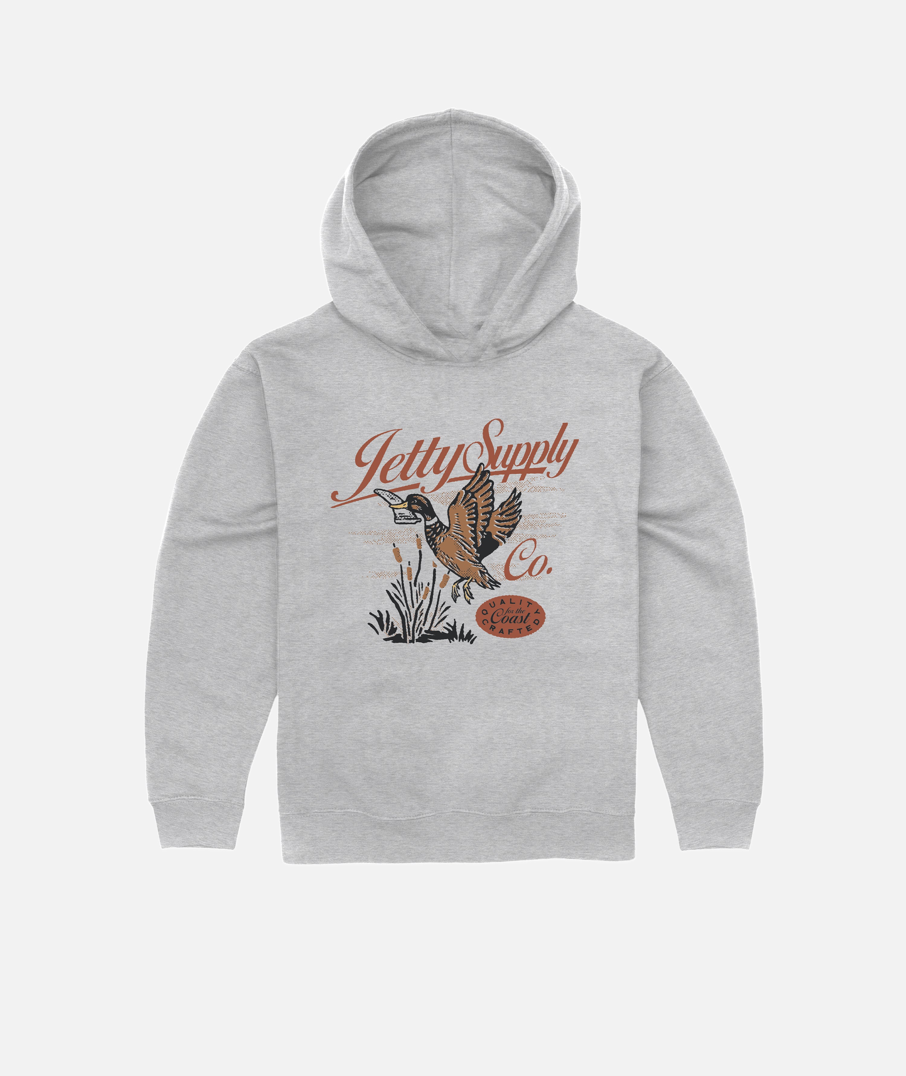 Tot Quack Hoodie - Heather Grey