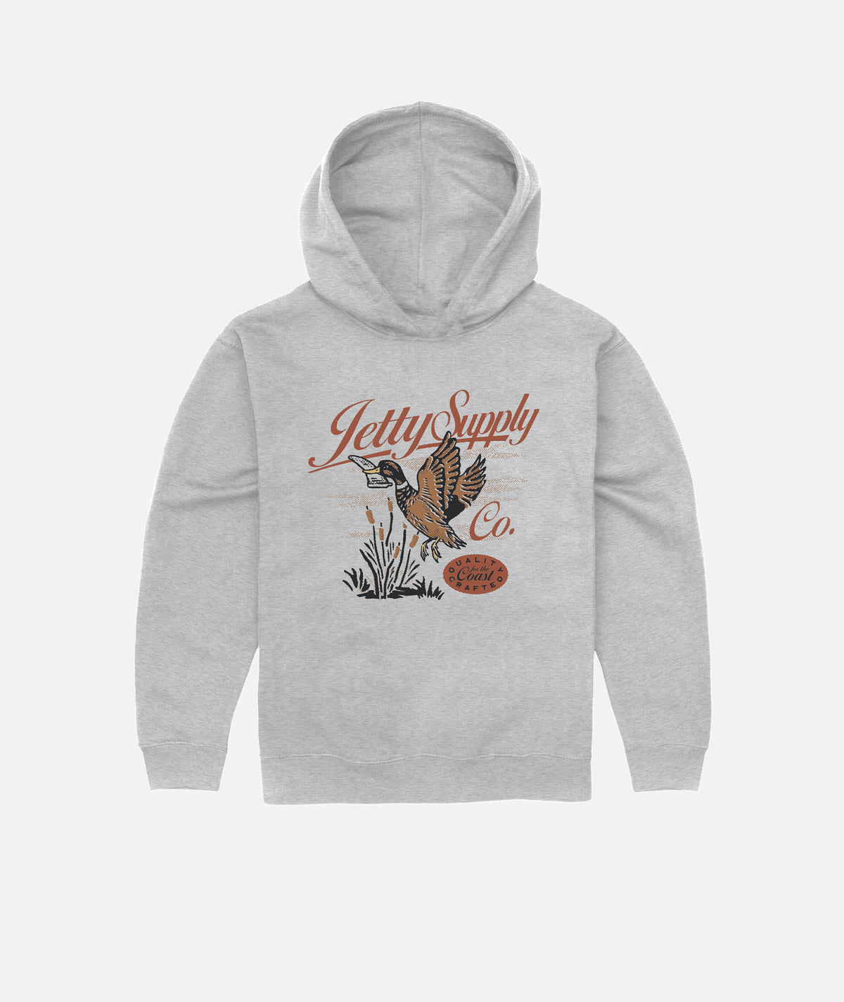 Tot Quack Hoodie - Heather Grey