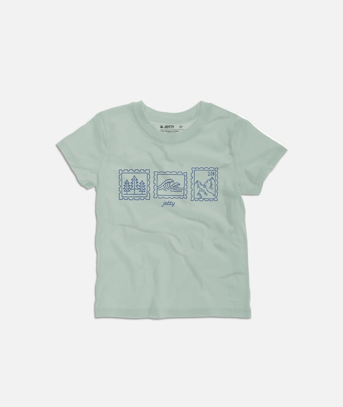 Tot Stamps Tee - Sage