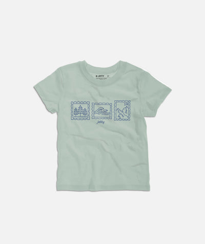 Tot Stamps Tee - Sage