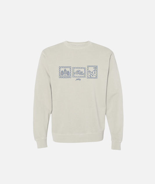 Tot Stamps Crewneck - Natural