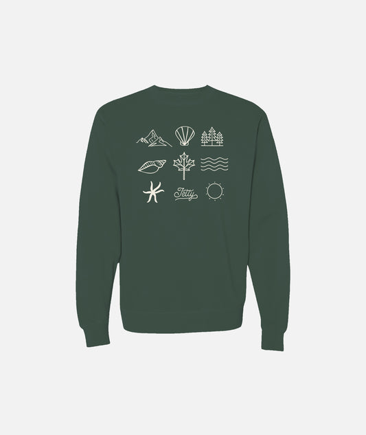 Grom Outdoor Element Crewneck - Grey