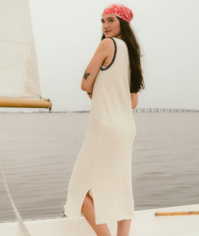 Bloom Knit Dress - Ivory - Jetty