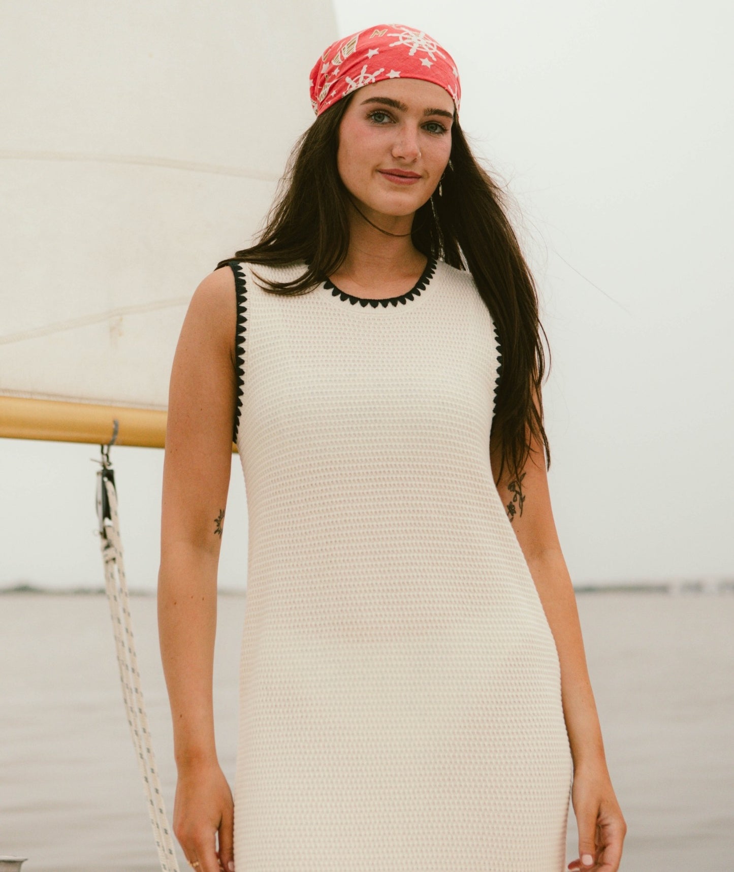 Bloom Knit Dress - Ivory - Jetty