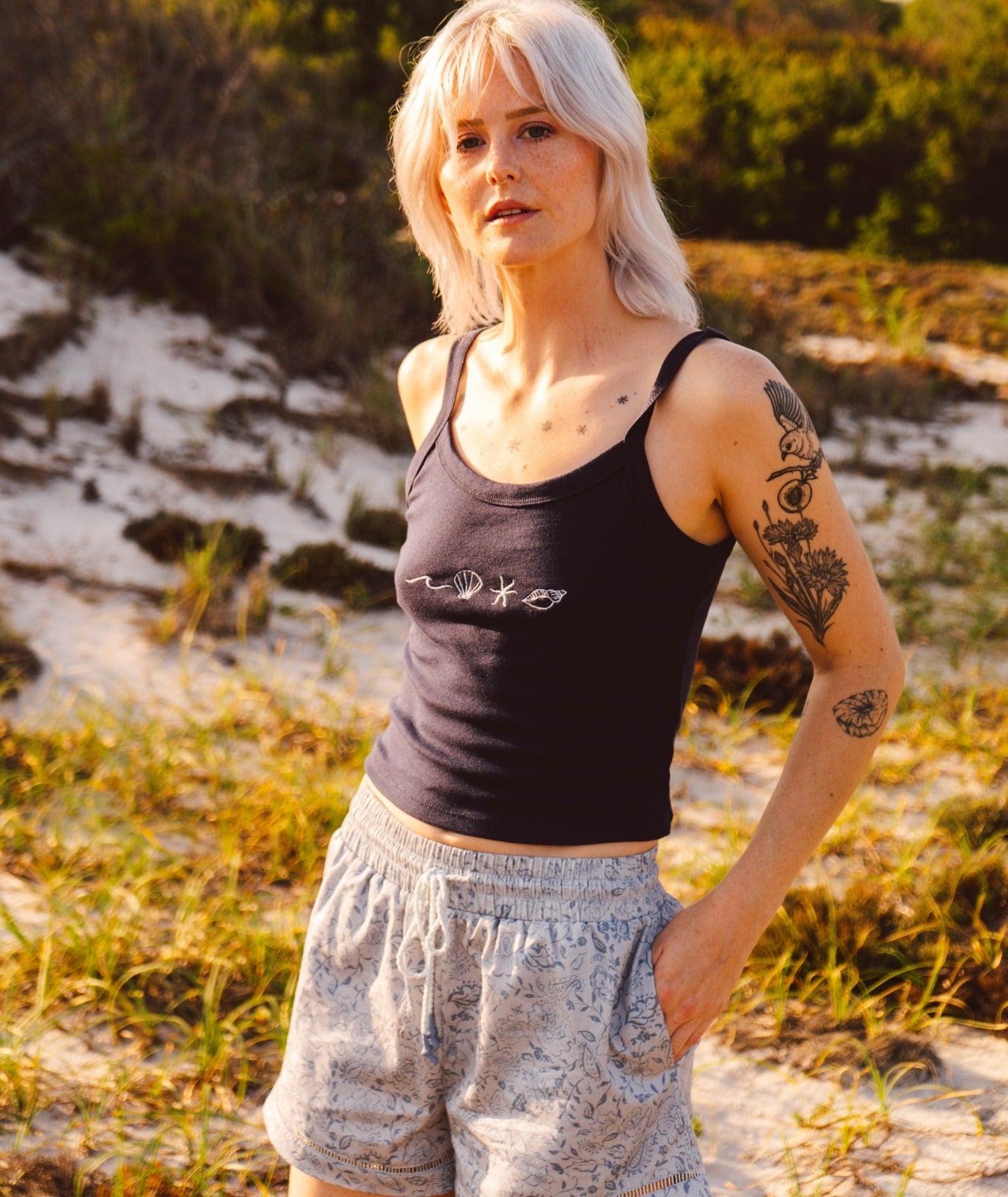 Dune Cotton Short - Blue - Jetty