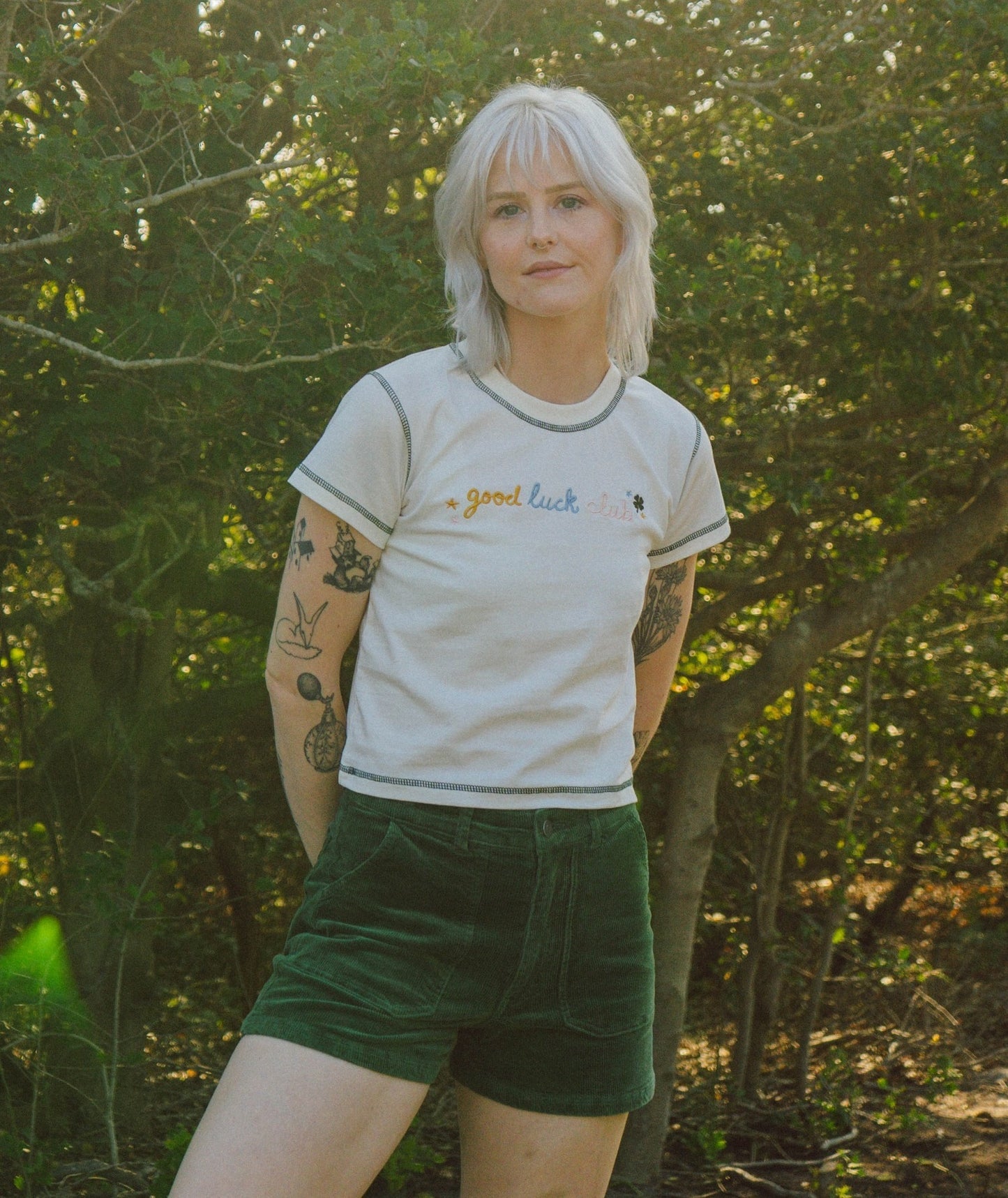 Wale Corduroy Short - Green - Jetty