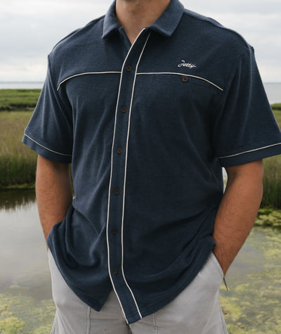 Barnegat Terry Shirt - Navy - Jetty
