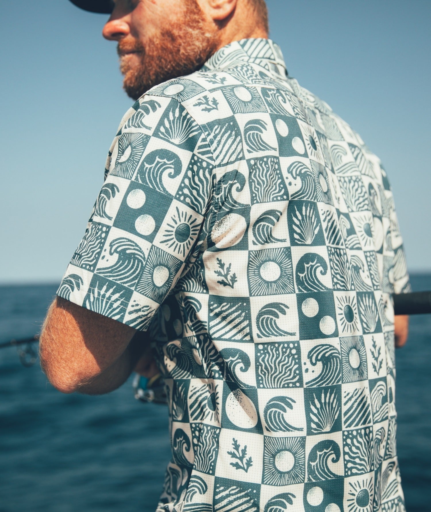 Sandspit Tech Woven Shirt - Oyster Blue - Jetty
