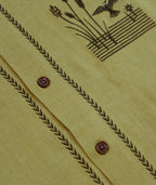 Marshall Embroidered Linen Shirt - Olive - Jetty