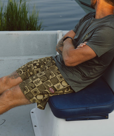 Bayside Volley Short - Olive - Jetty