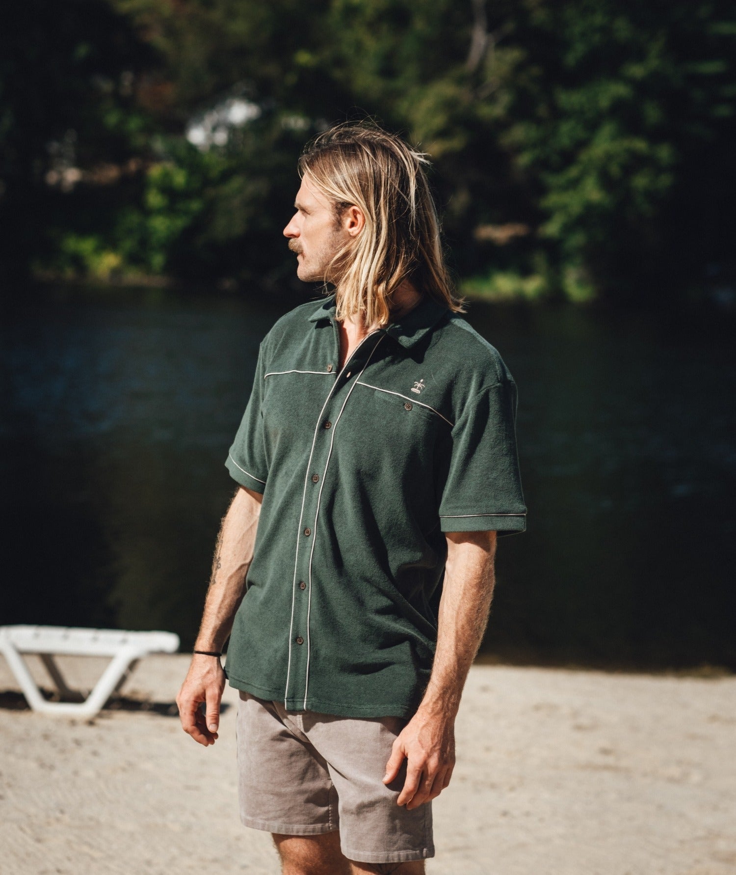 Barnegat Terry Shirt - Green - Jetty