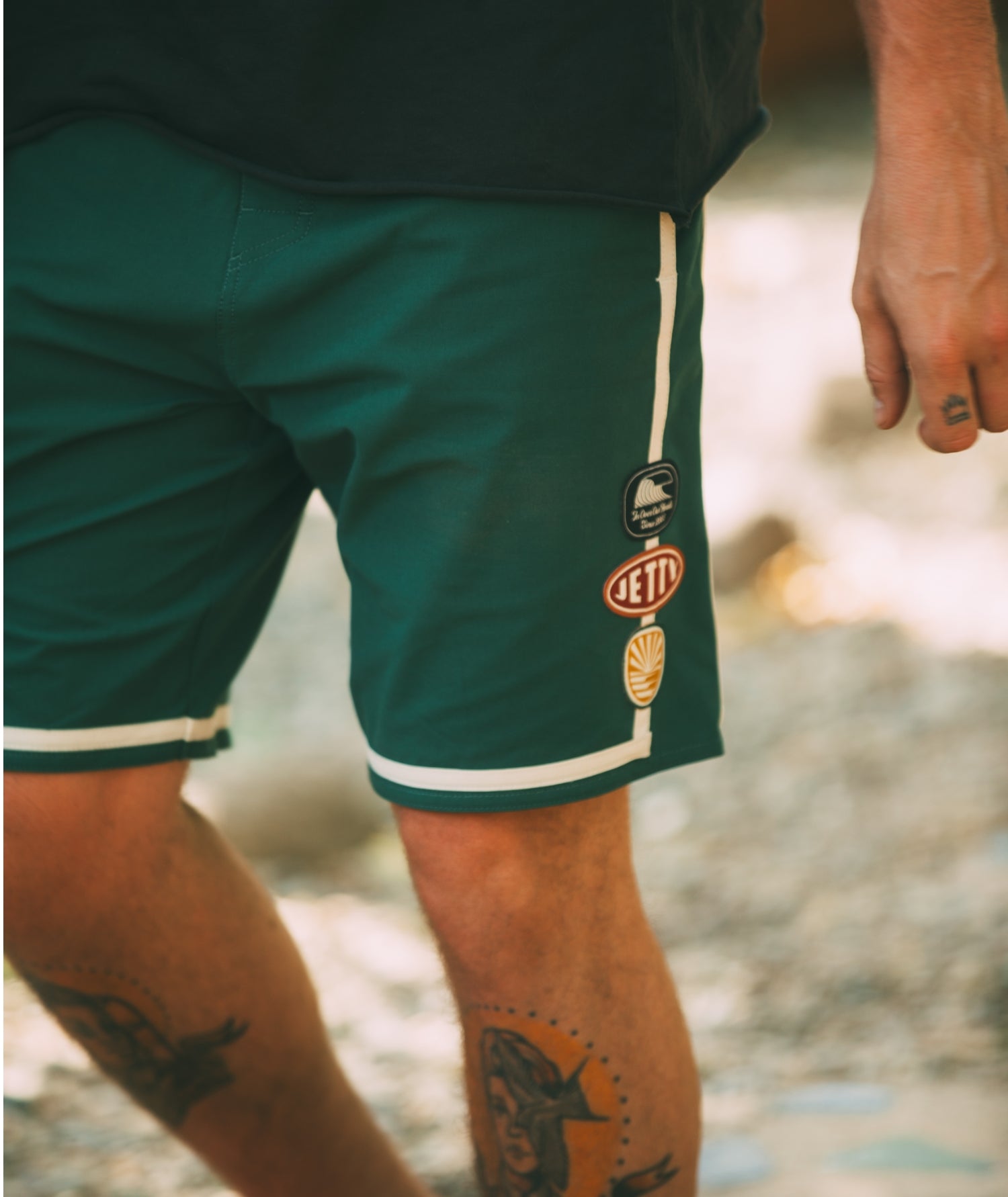 Hudson Hybrid Boardshort - Green - Jetty