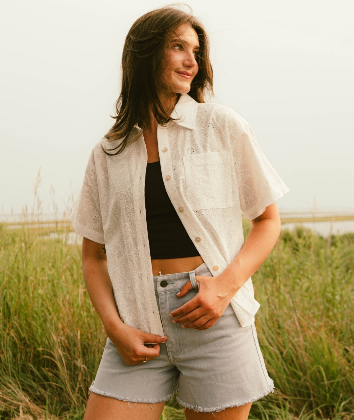 Cape Cod Cotton Shirt - White - Jetty