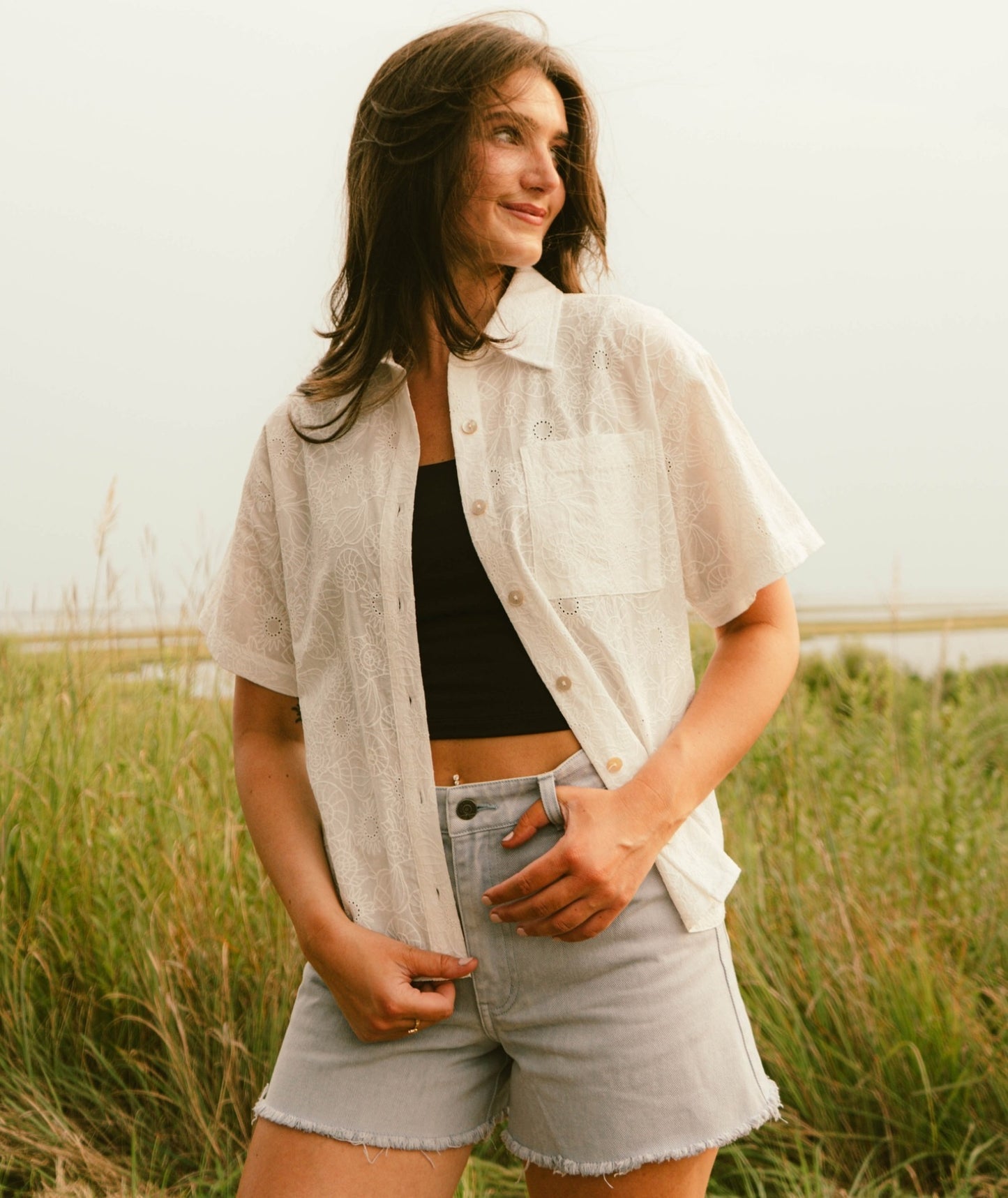 Cape Cod Cotton Shirt - White - Jetty