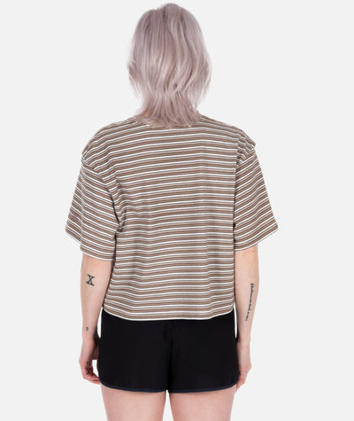 Avalon Striped Tee - Tan