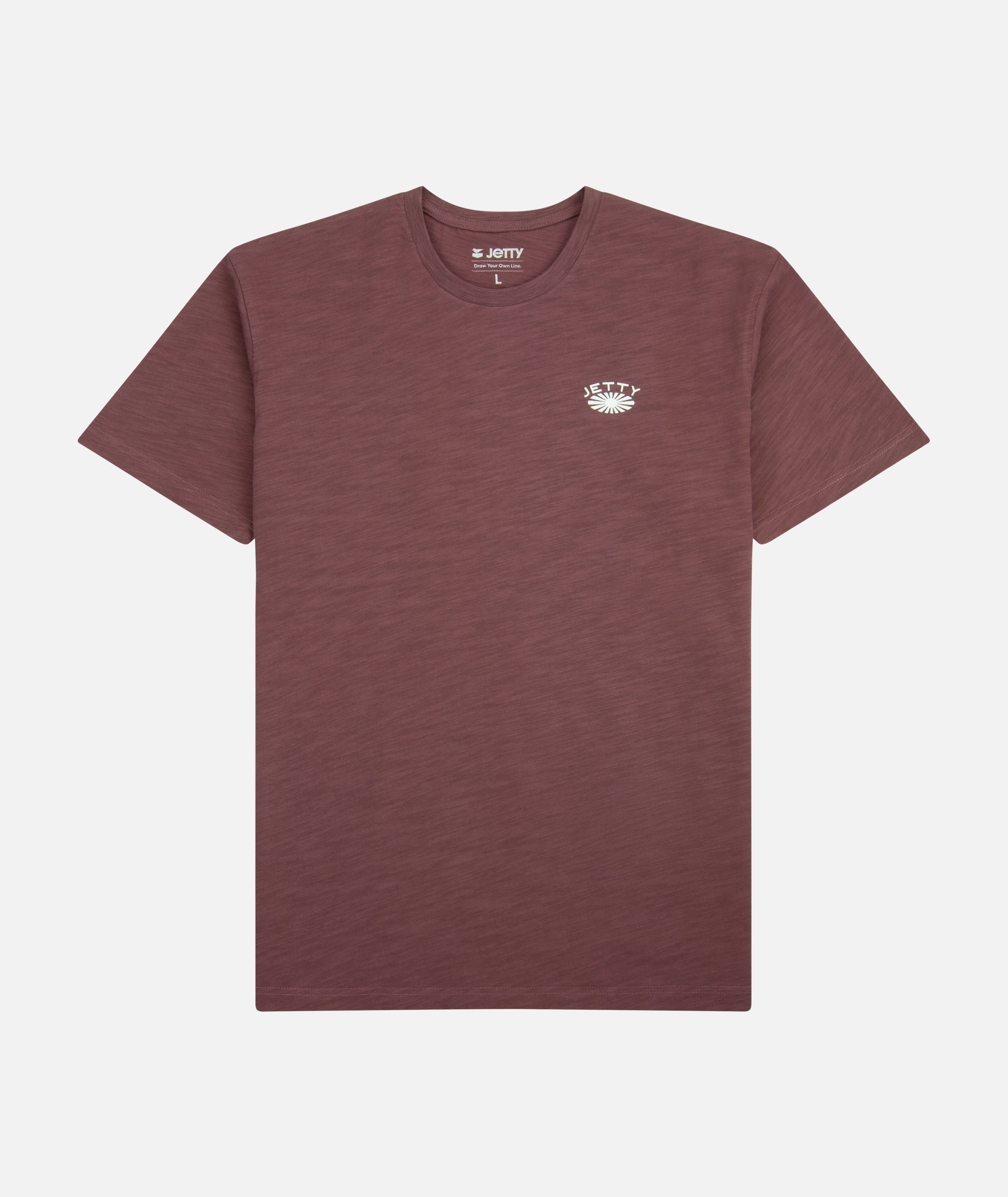 Sedge Slub Tee - Mauve - Jetty
