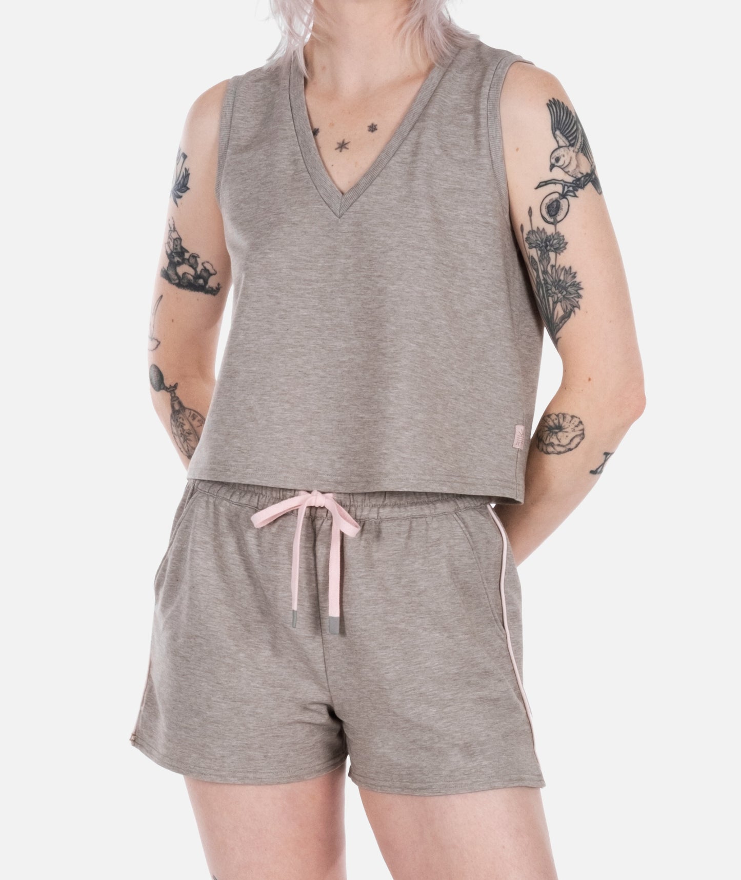 Isle Lounge Short - Warm Grey - Jetty
