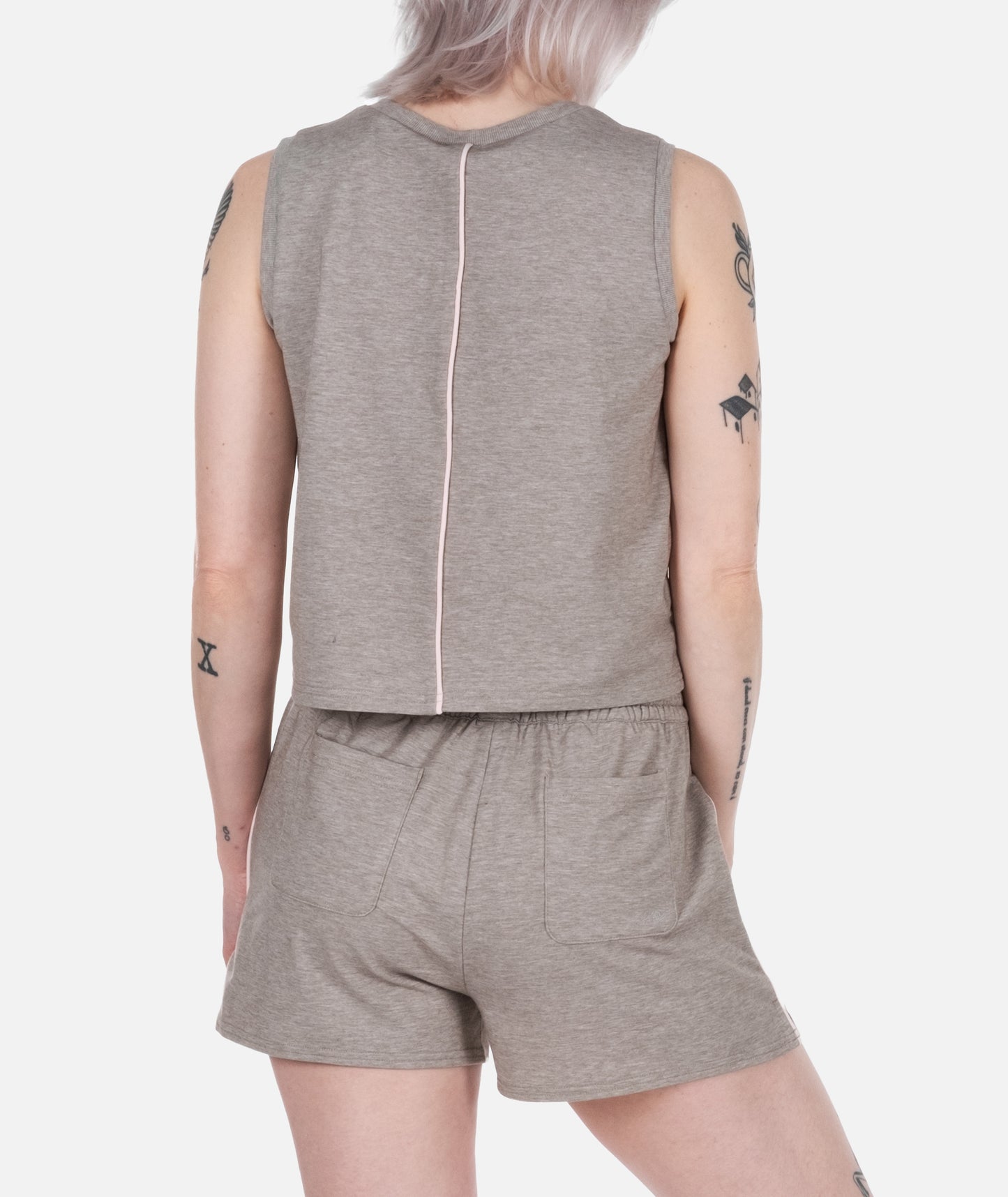 Isle Lounge Short - Warm Grey - Jetty