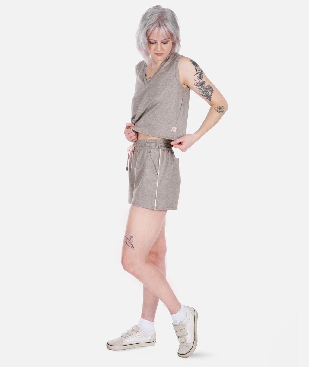Isle Lounge Short - Warm Grey - Jetty