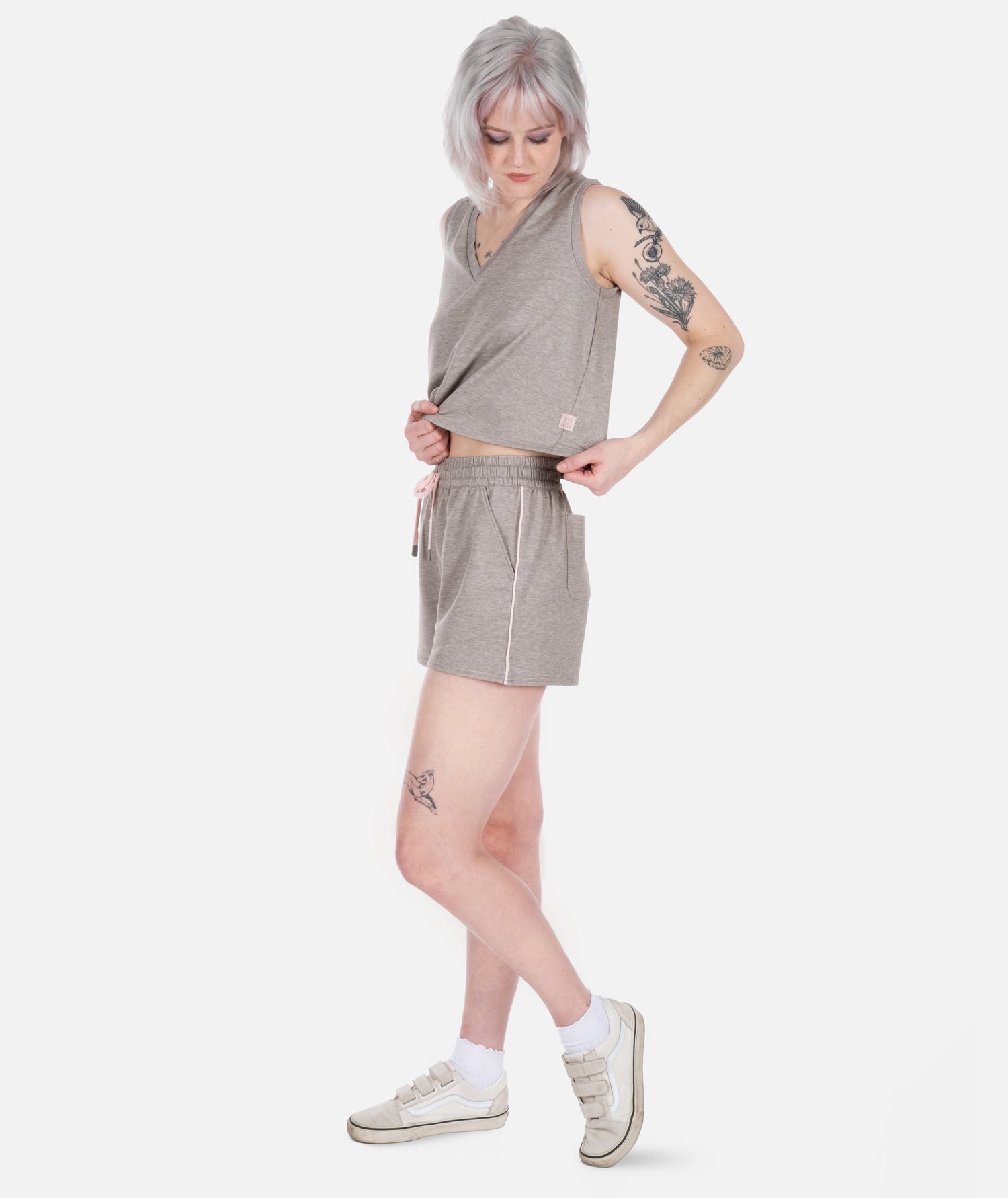 Isle Lounge Short - Warm Grey - Jetty