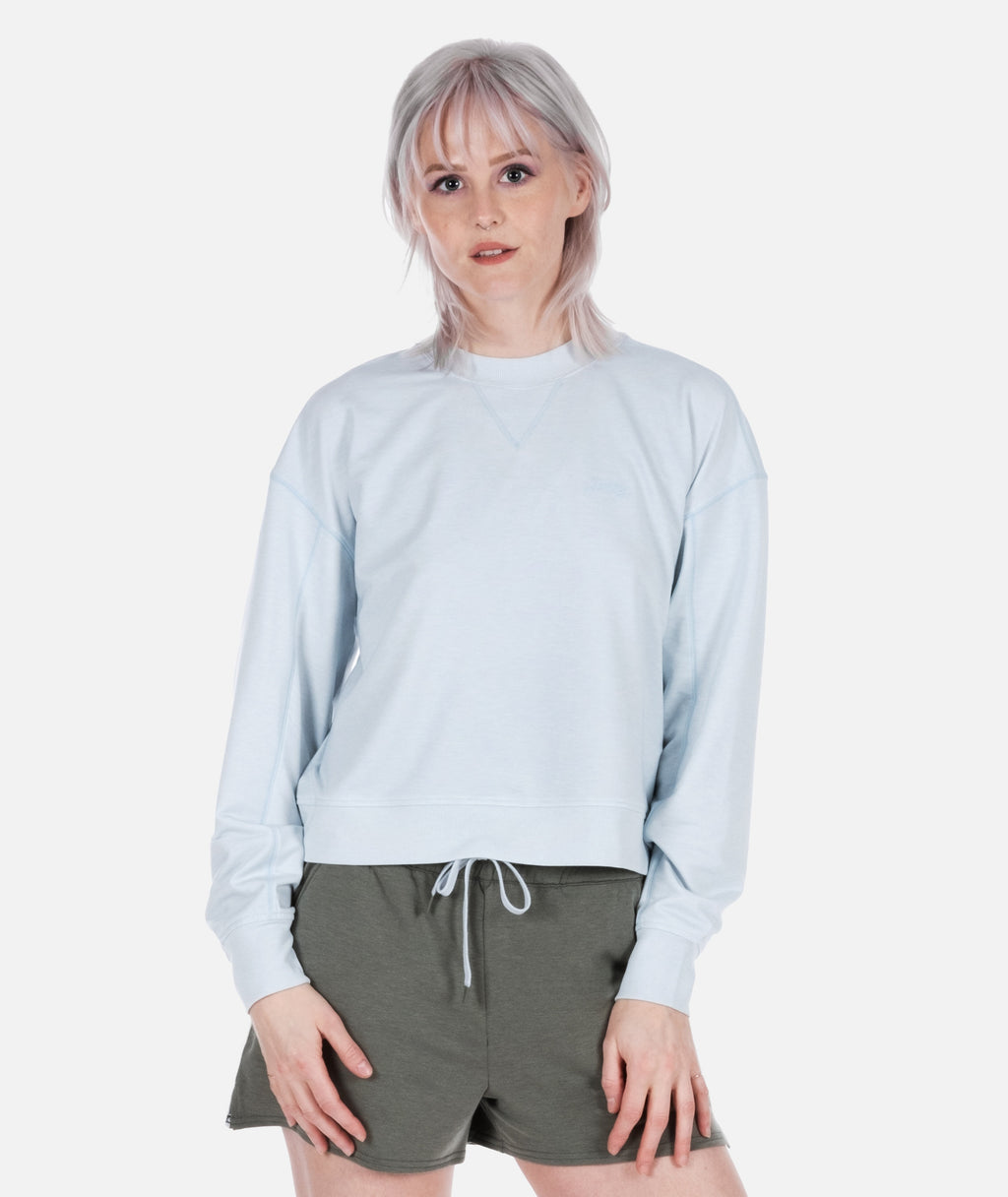 Lily Crewneck Sweatshirt - Blue - Jetty