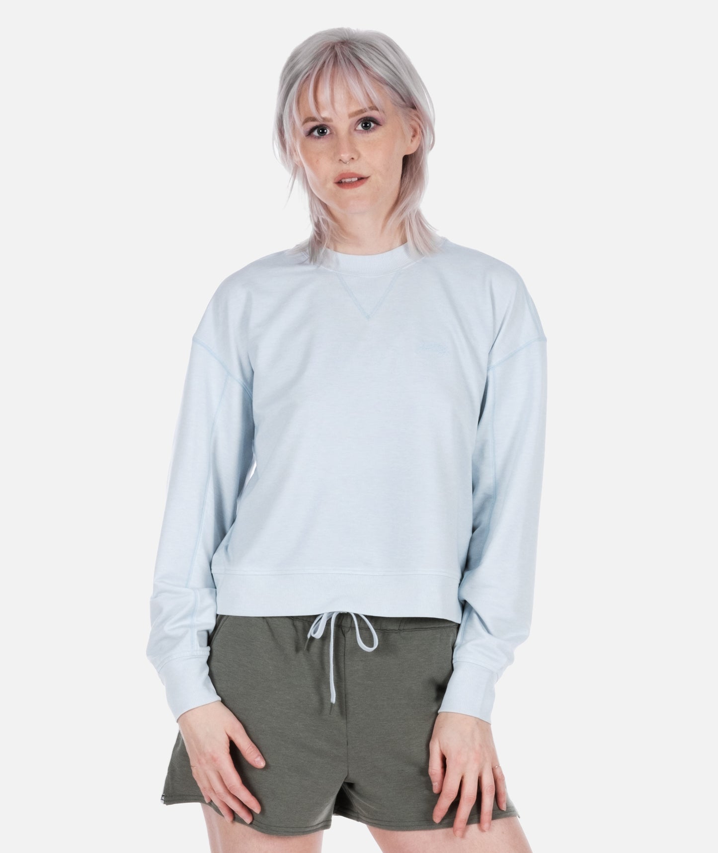 Lily Crewneck Sweatshirt - Blue - Jetty