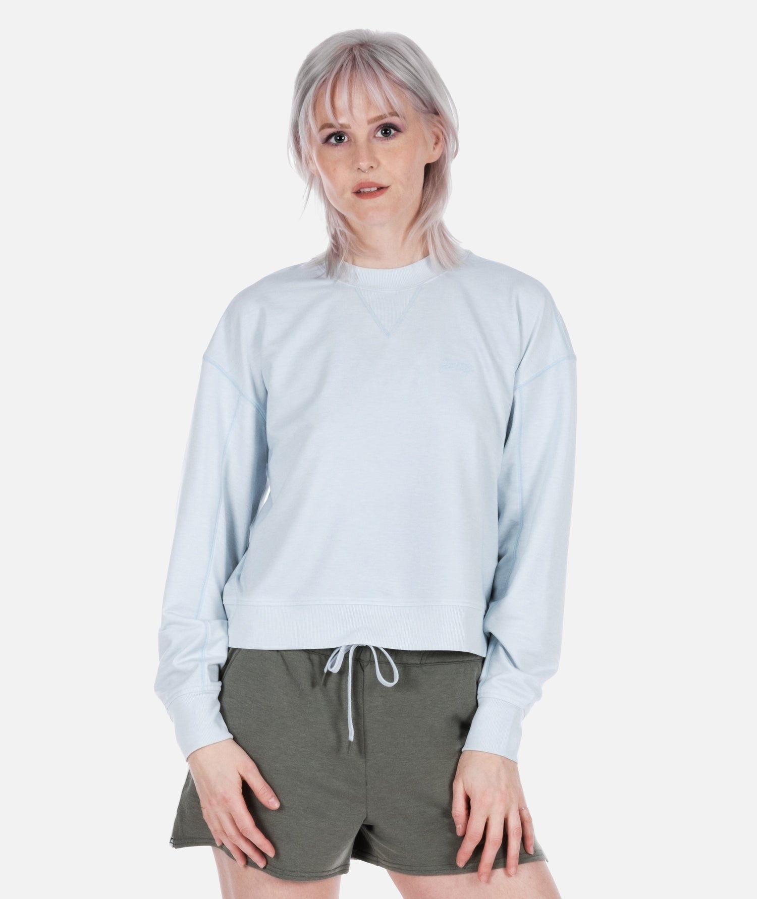 Lily Crewneck Sweatshirt - Blue - Jetty
