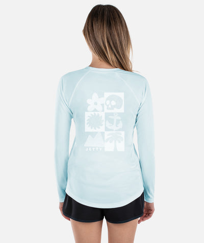 Salty Soul UV Long Sleeve - Columbia Blue - Jetty