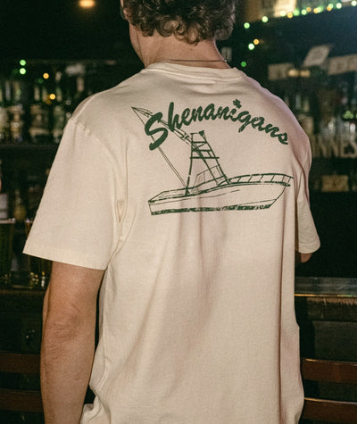 Shenanigans Tee - Vintage White