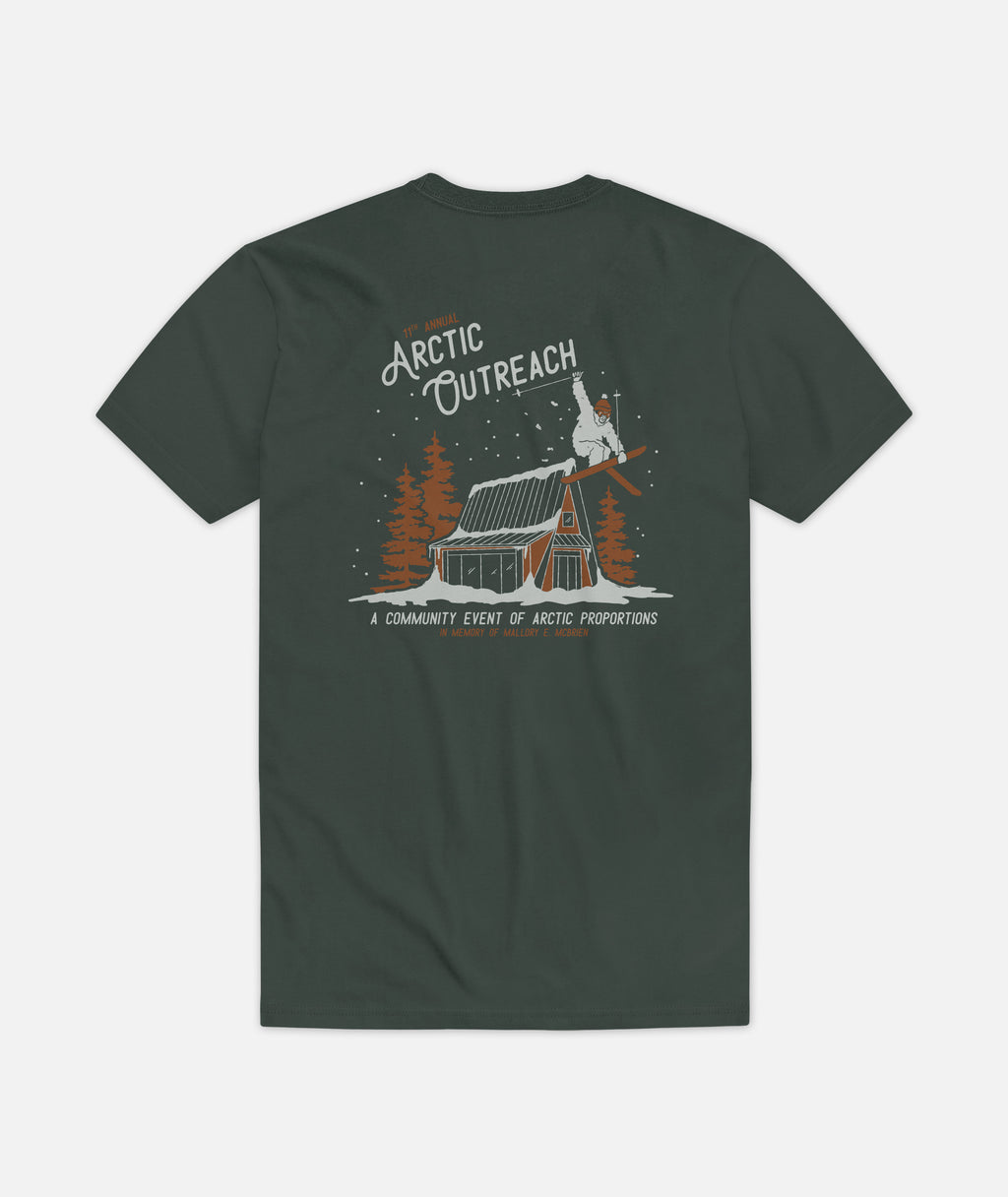 Arctic Outreach 2026 Tee - Hunter Green