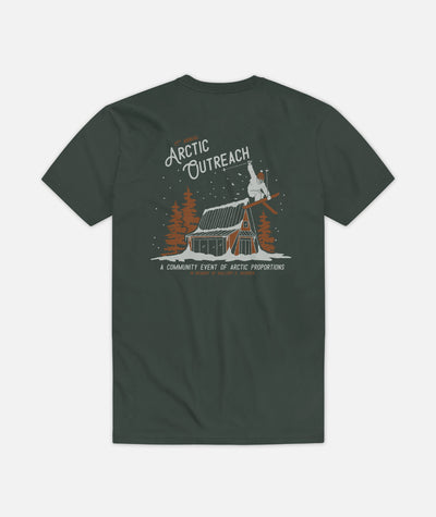 Arctic Outreach 2026 Tee - Hunter Green
